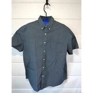 Eddie‎ Bauer Mens XL Short Sleeve Button Down Shirt Plaid Casual Outdoor